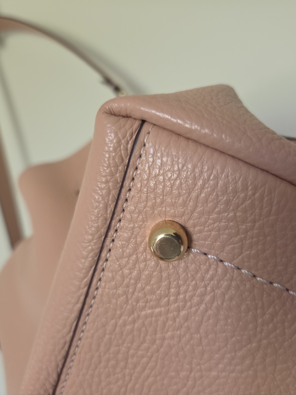 Coach Hanna Pebbled Leather Shoulder Bag in Blush Pink - Picture 10 of 14